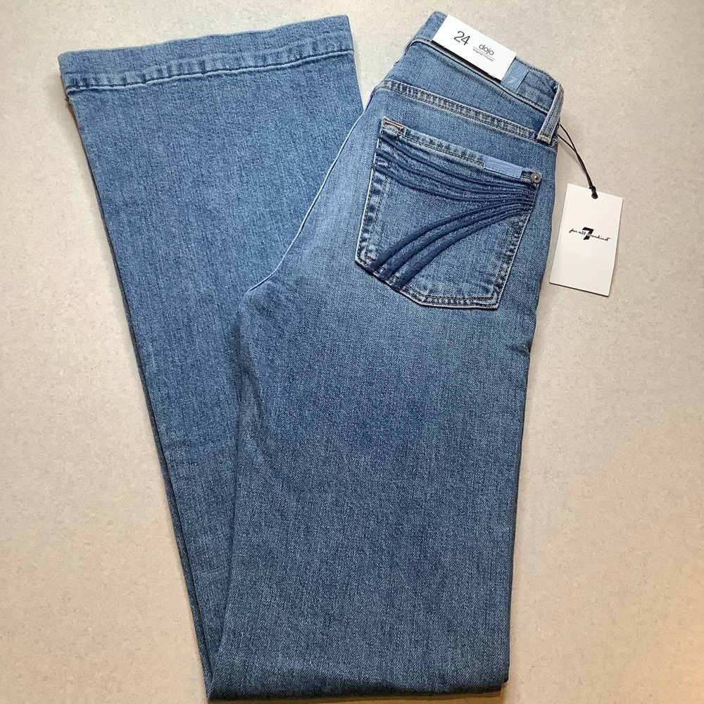 7 For All Mankind Jean 24X35 Dojo Alpine Drive NWT - Picture 2 of 6